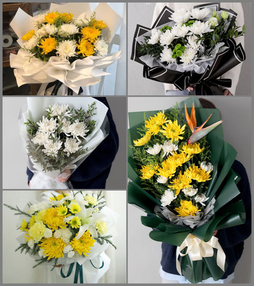 广东江门市蓬江区环市街道耙冲村白事花束代送